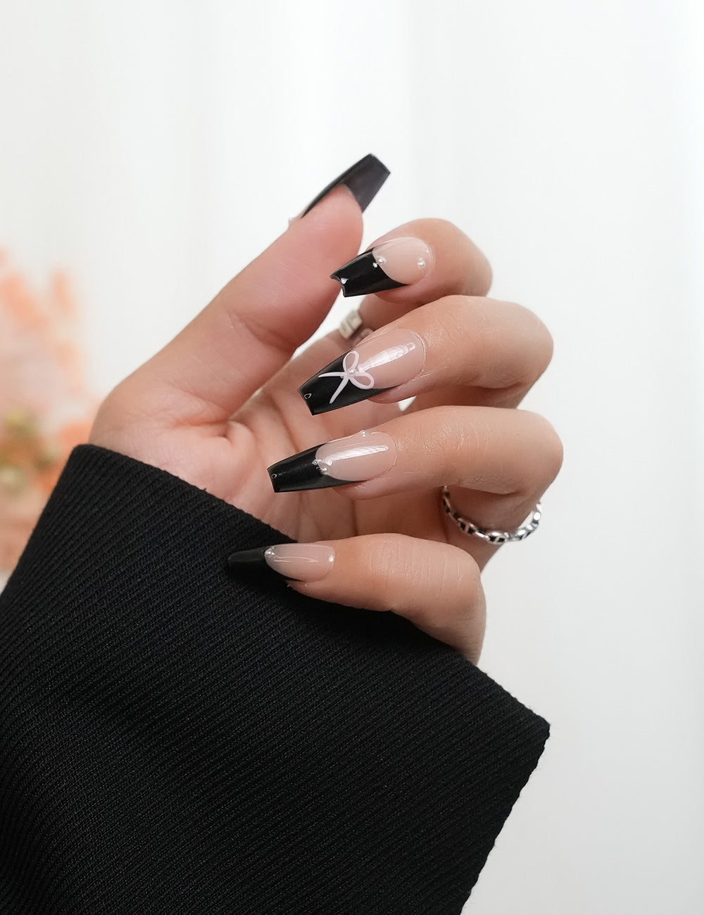 Sleek Black Tips