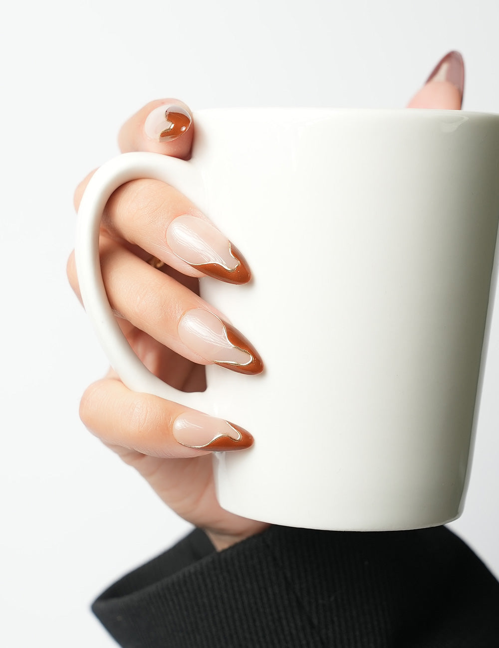 Coffee French Tips1029