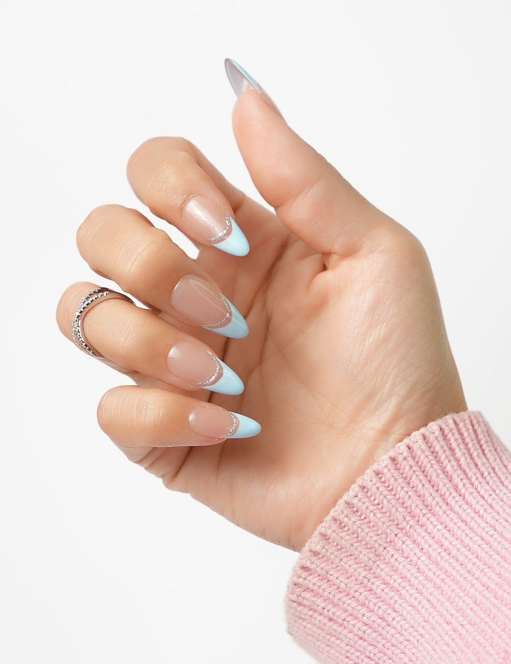 Blue French Tips